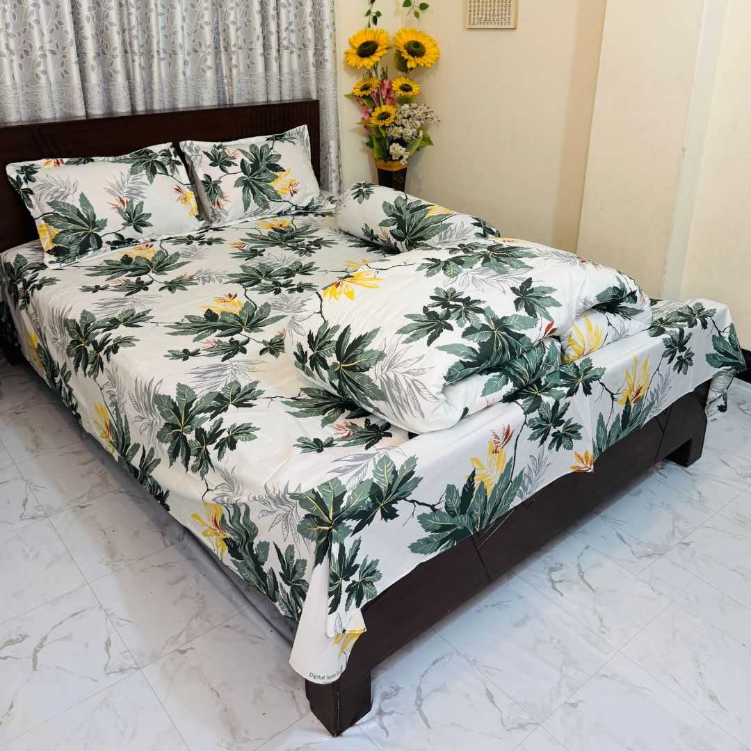 Premium Quality Twill Cotton Comforter 5 Pcs Set 505287 - Home & Garden > Linens & Bedding > Bedding > Quilts & Comforters