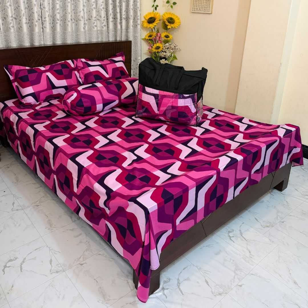Premium Quality Twill Cotton Comforter 5 Pcs Set 505287 - Home & Garden > Linens & Bedding > Bedding > Quilts & Comforters