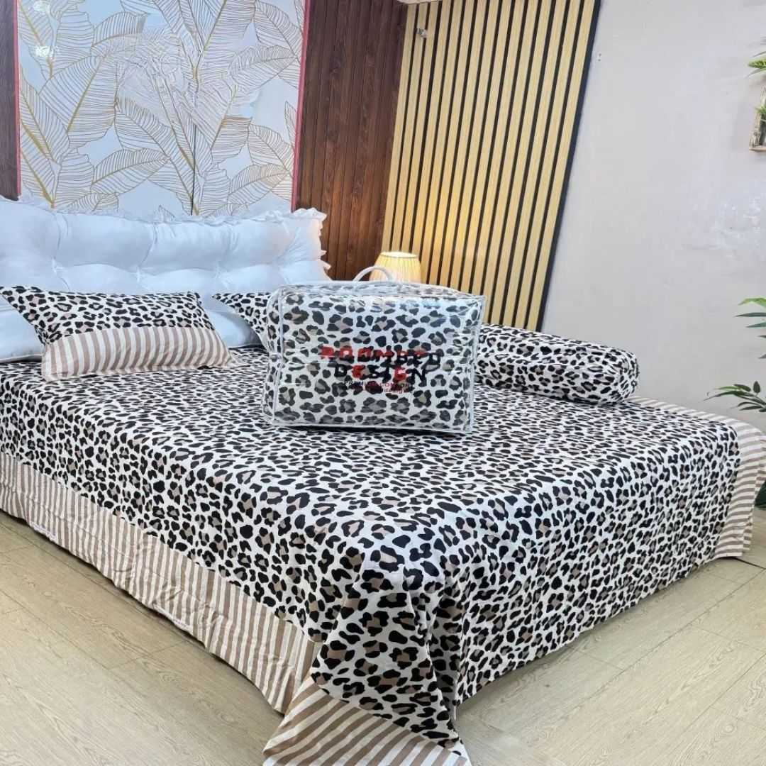 Premium Quality Twill Cotton Comforter 5 Pcs Set 505287 - Home & Garden > Linens & Bedding > Bedding > Quilts & Comforters